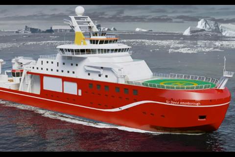 RSS Sir David Attenborough will be engaged in Antarctic operations which has had an impact on the deck equipment design